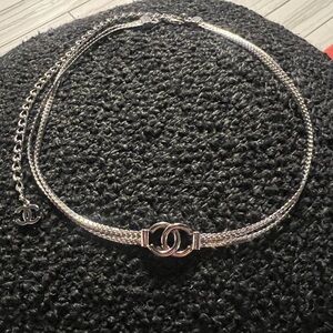 CHANEL Silver Chain Necklace